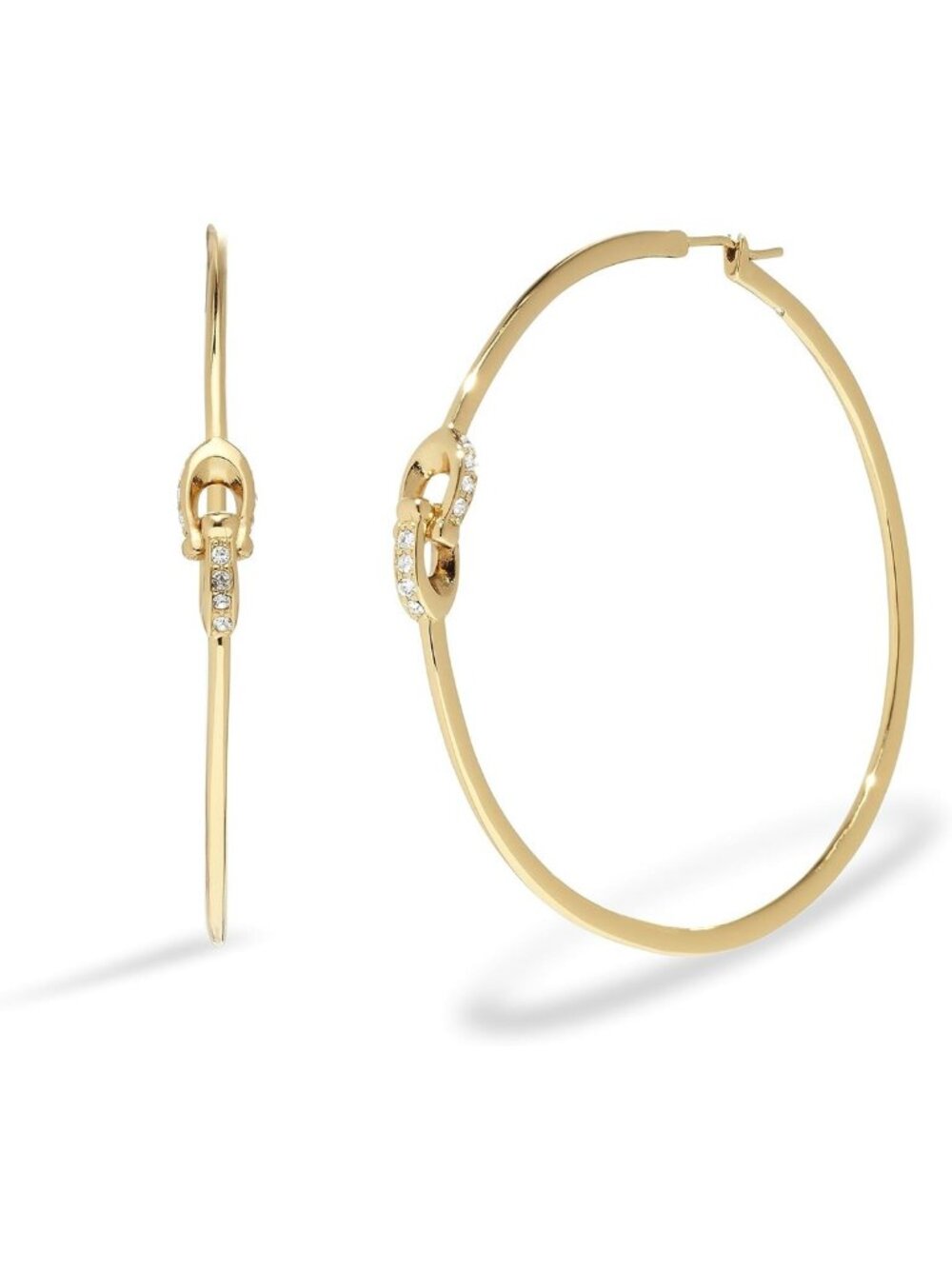 Chic Women's Signature C Hoop Earrings - Stylish, Elegant, Perfect for Any